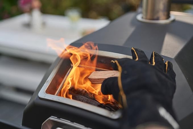 Ooni Karu 2 Pro Multi-Fuel Pizza Oven - Wood and Gas Outdoor Pizza Oven with Pizza Stone & Integrated Thermometer, Pizza Oven Outdoor, Dual Fuel 16 Inch Pizza Maker, Outdoor Cooking Grill