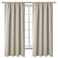 Rod Pocket Blackout Curtains for Bedroom (2 Count)