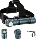 Headlamp Flashlight Rechargeable - 1500 Lumens Right Angle Headband LED Headlight, Waterproof Head Flashlight for Adults Outdoor, Camping, Hiking, Fishing, Emergency, Magnetic，USB C