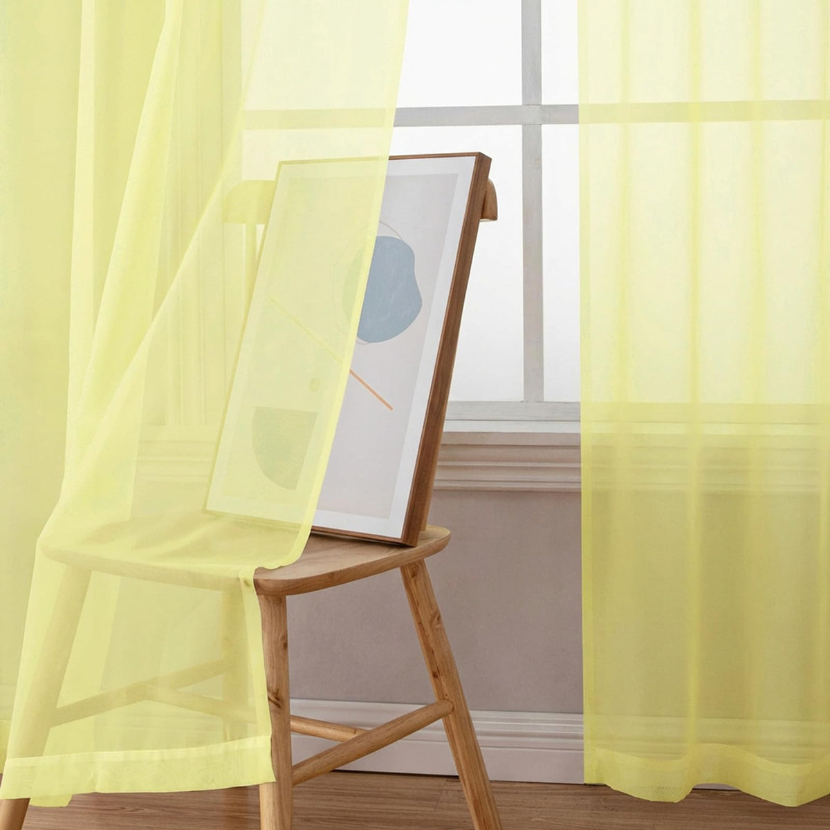 Sheer Curtains 72 Inch Length 2 Panels (2 Count)