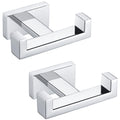 Double Towel Hooks Polished Chrome (2 Count)
