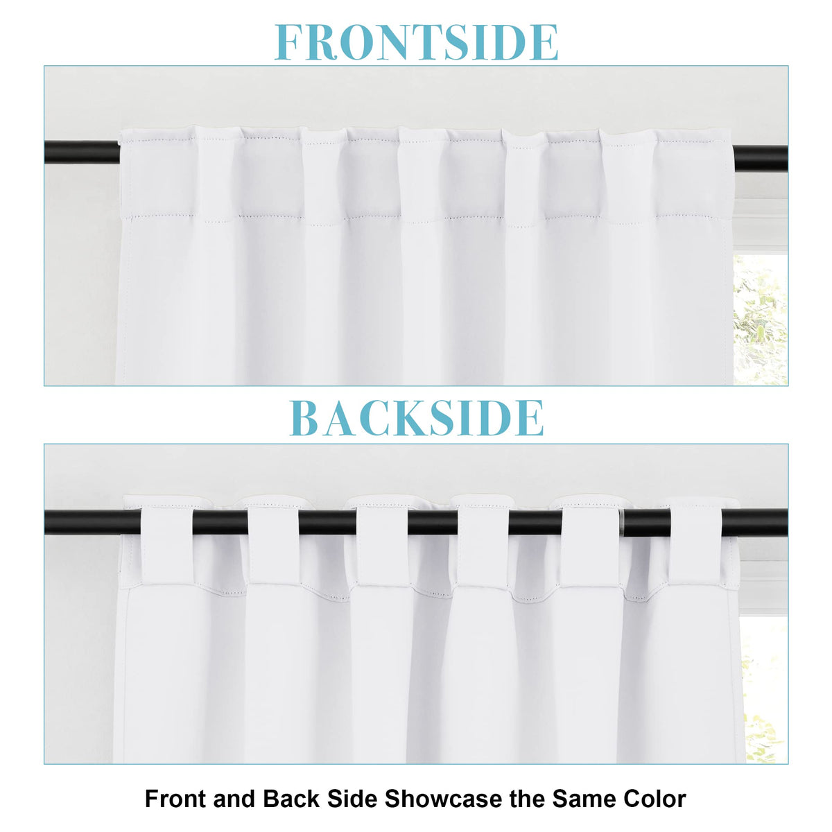 Curtains for Bedroom Living Room 84 inches Long (2 Count)