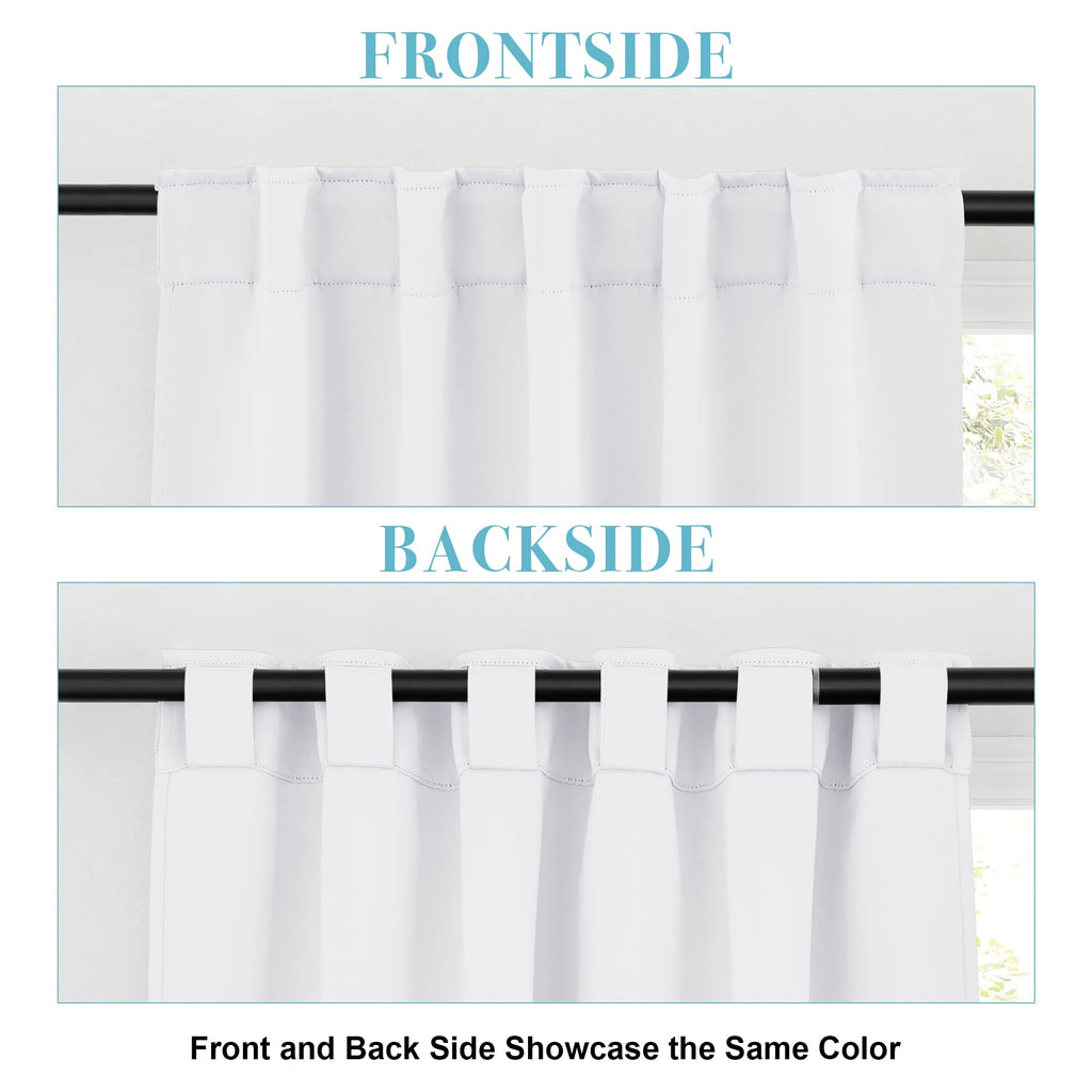 Short Blackout Curtains for Small Kitchen Cafe Bathroom Window