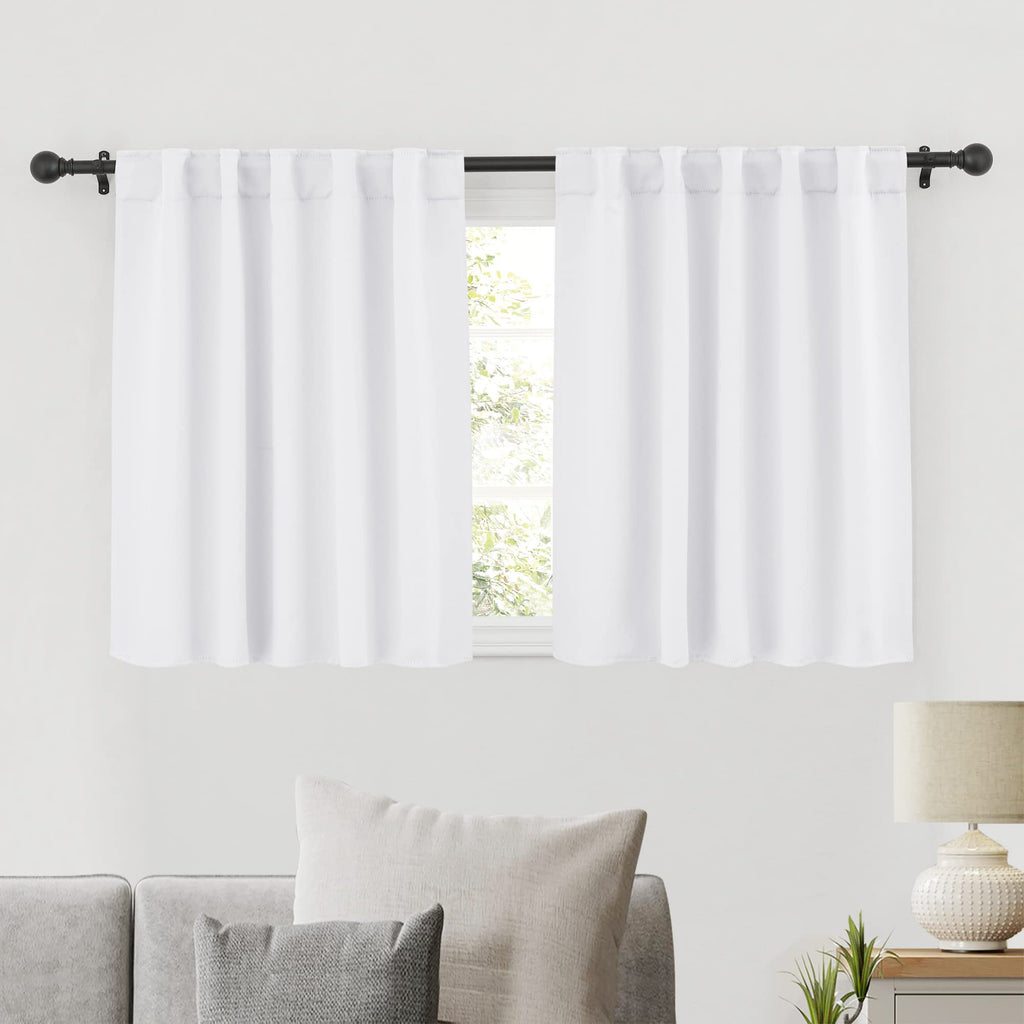 Small Window Curtains for Kitchen Bathroom Cafe RV Camper (2 Count)