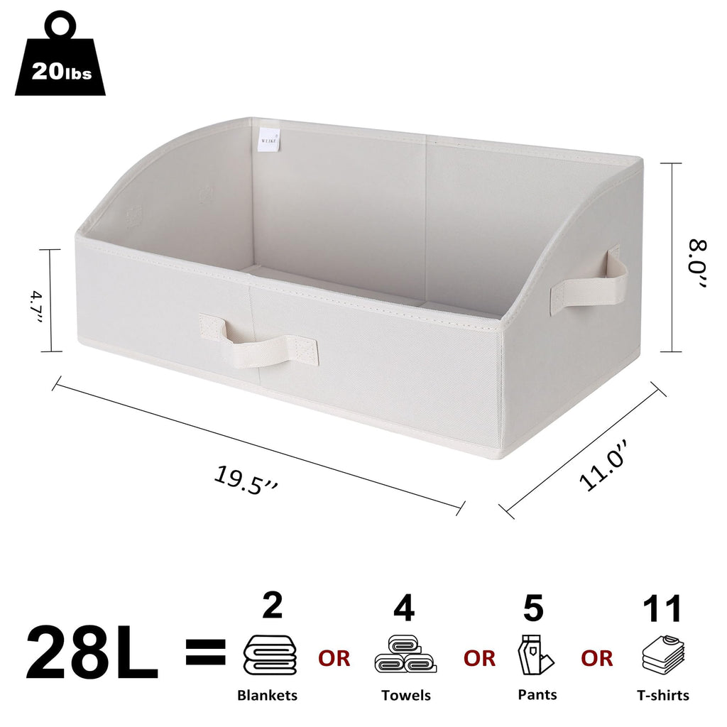 6 Pack XL Trapezoid Closet Bins (6 Count)