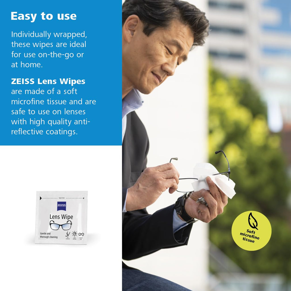Pre Moistened Lens Cleaning Wipes (200 Count)
