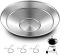 1 Pcs 13-1/2" Diameter Ash Catcher Pan Ash Pan for Charcoal Grill Compatible with Weber for Grill Replacement Parts