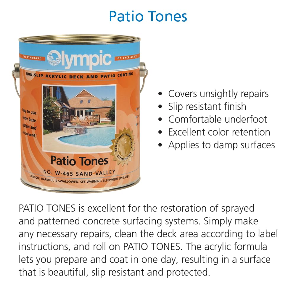 Olympic Patio Tones Sand Valley (128 Fl Oz)