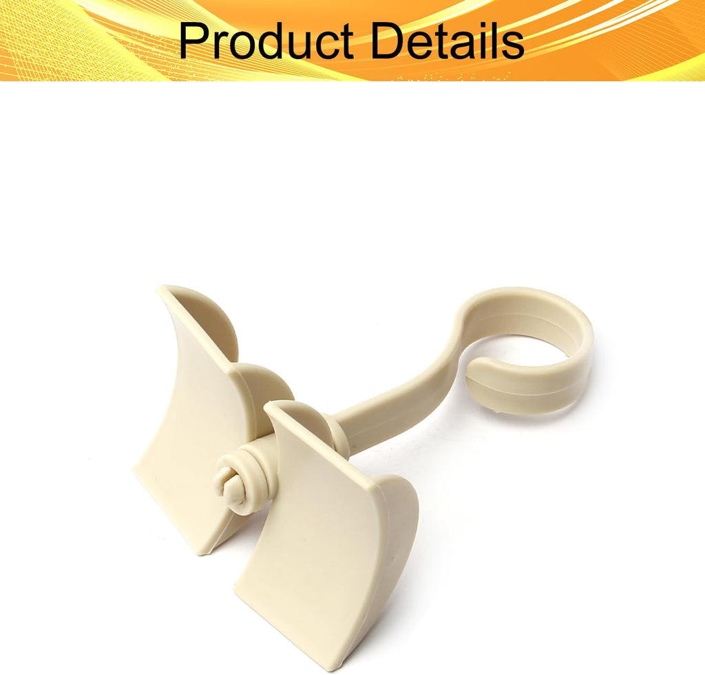 Rotating Belt Hanger 360°Rotatable Organizer 4 Hangers for Drying Towels Bras Clothes Gloves Plastic Laundry Sock Drying Hanger Beige 5Pcs