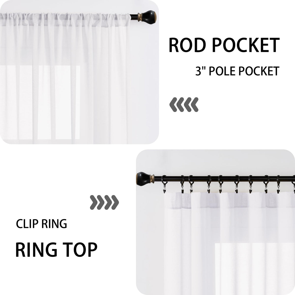 Sheer Door Curtain Closet Linen Textured Curtain Sheers Doorway Light Filtering Voile French Door Rod Pocket Curtains Patio Glass Doors