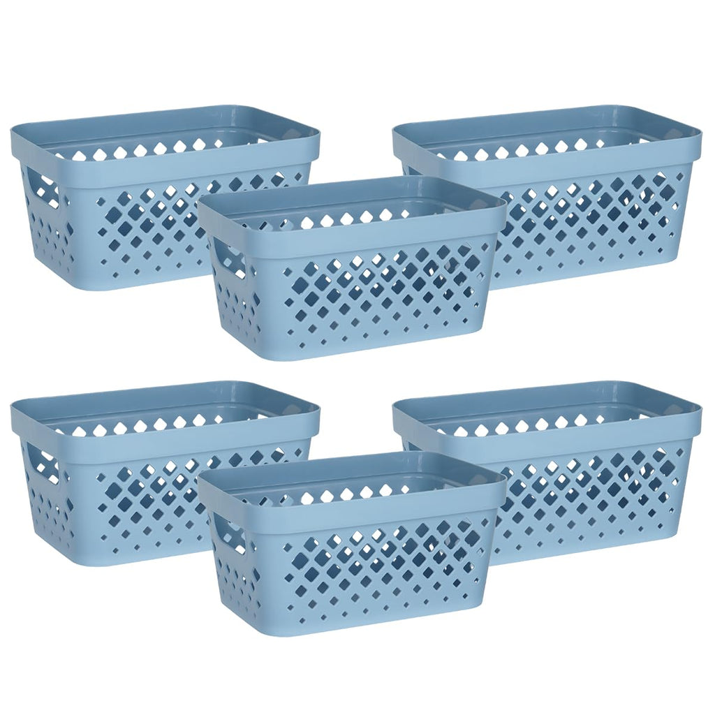 Plastic Baskets for Organizing (6 Count)