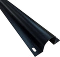 Electriduct 3" Plastic Flanged Wire Guard Cable Raceway - (5 x 58 Inch Sticks = 24.1 Feet) - Black