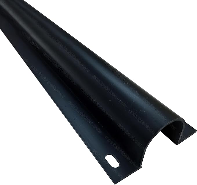 Electriduct 3" Plastic Flanged Wire Guard Cable Raceway - (5 x 58 Inch Sticks = 24.1 Feet) - Black