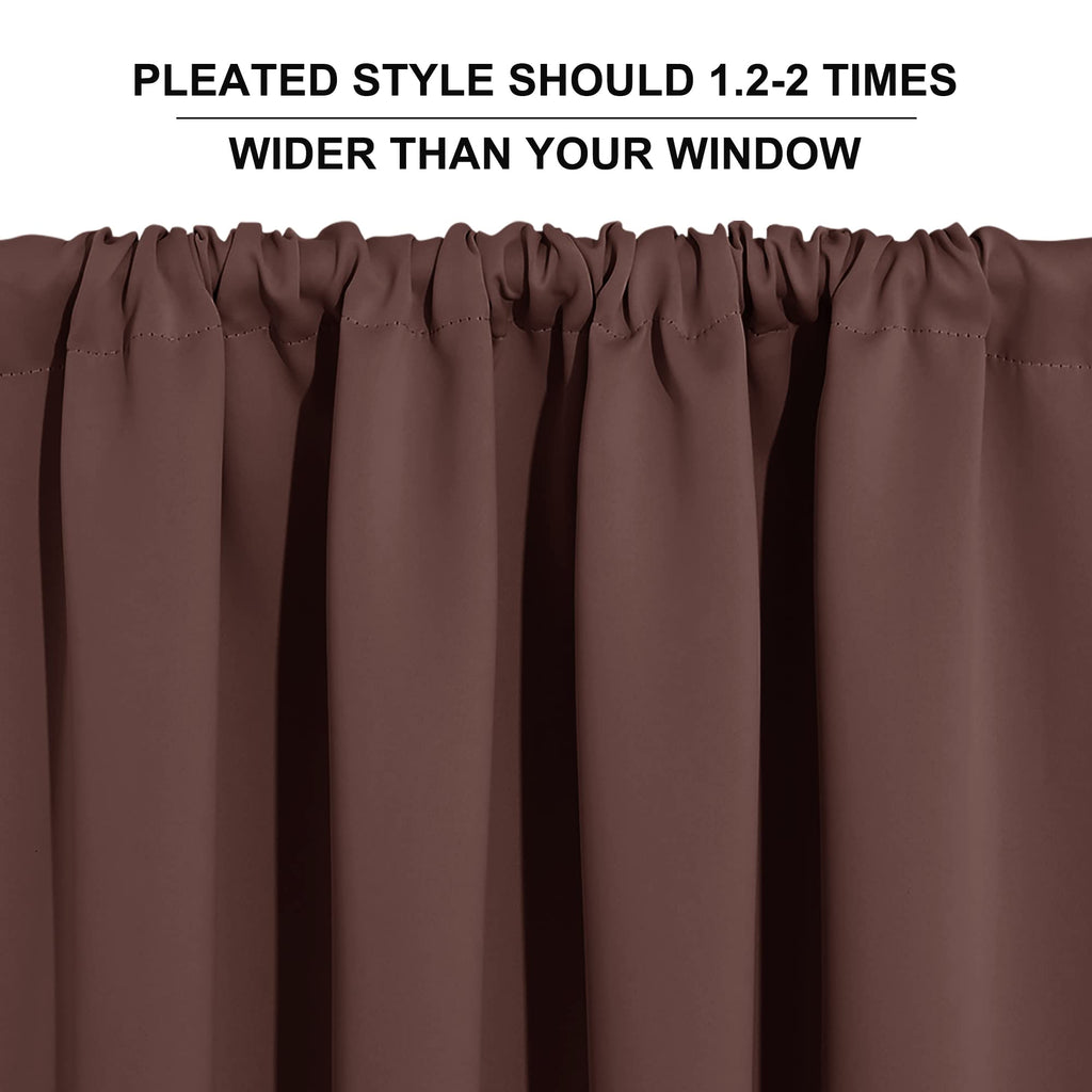 Small Window Curtains 45 inches Length for Kitchen Cafe Bathroom