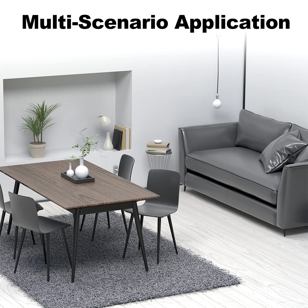 4PCS 5 Inch Matte Black Tapered Angled Legs for Furniture