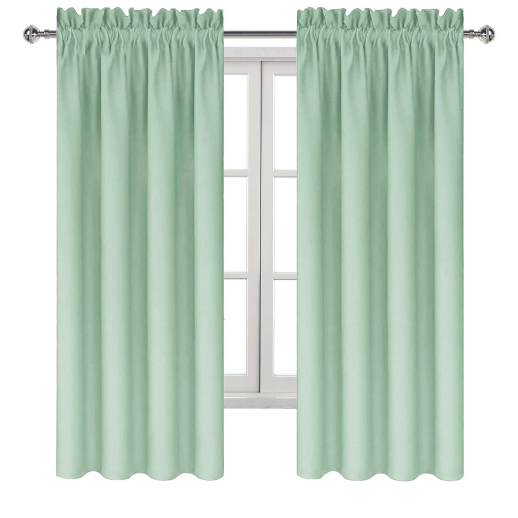 Blackout Curtains for Bedroom Living Room 38 x 63 Inch Long 2 Panels (2 Count)