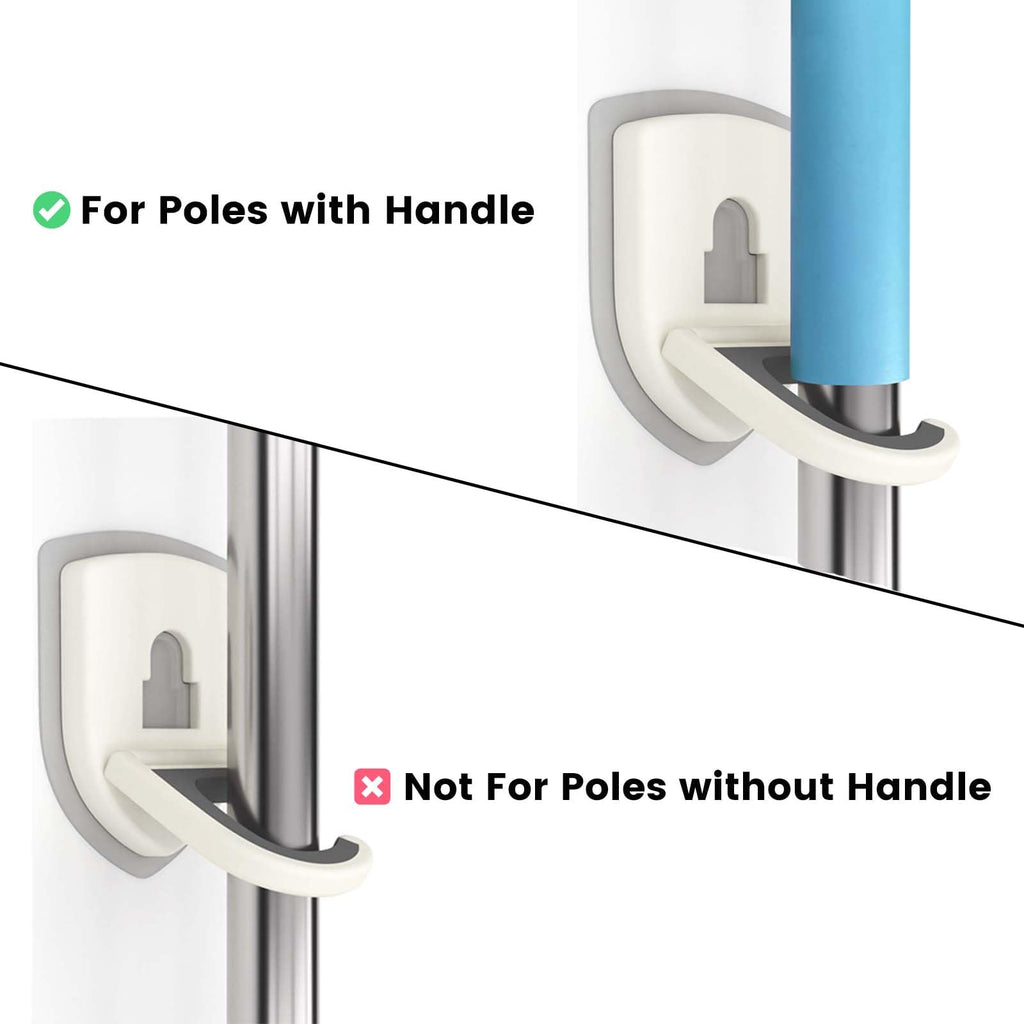 Broom Holder Wall Mount Self Adhesive (5 Count)