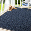 OLANLY Front Door Mat Outside 71x47, All-Season Absorbent Rubber Doormat