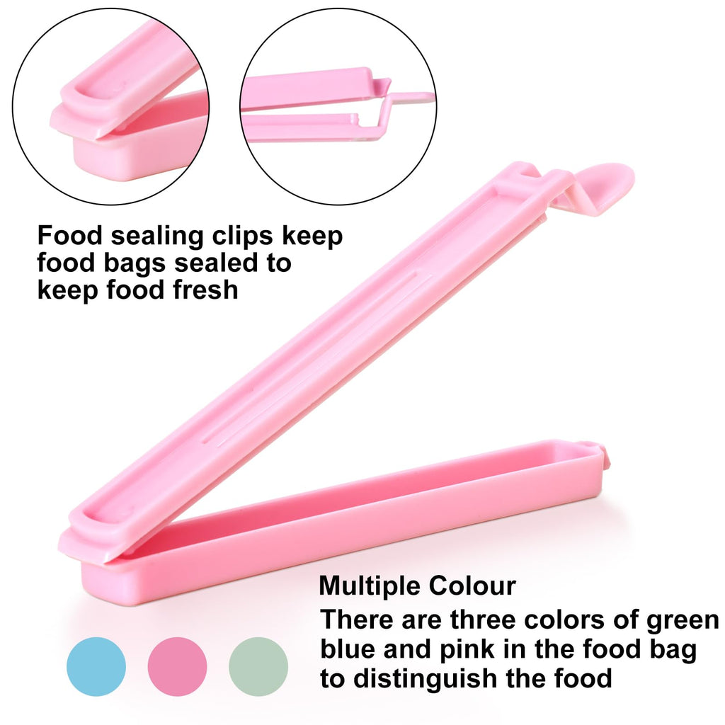 80 PCS Sealing Clip Bag Plastic Chip Large Size Food Clips Bag Clips for Food Storage Kitchen and Home (16 Ounce)