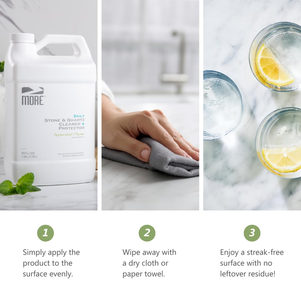 MORE Stone & Quartz Cleaner + Protector (144 Fl Oz)