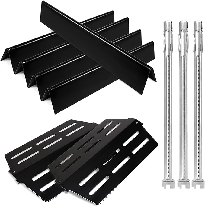 Grill Parts Replacement for Weber Genesis 300 Series E310, E320,E330,S310, S320, S330, EP310, EP320, EP330 with Front-Mounted Control,7620 Flavor Bar 62752 Burner,7622 Heat Deflector