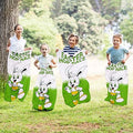 6PCS Bunny Potato Sack Race Bags - Spring Easter Outdoor Lawn Backyard Games - Fun Easter Party Games Sack Race Bags for Kids and Adults (23.5"×41")