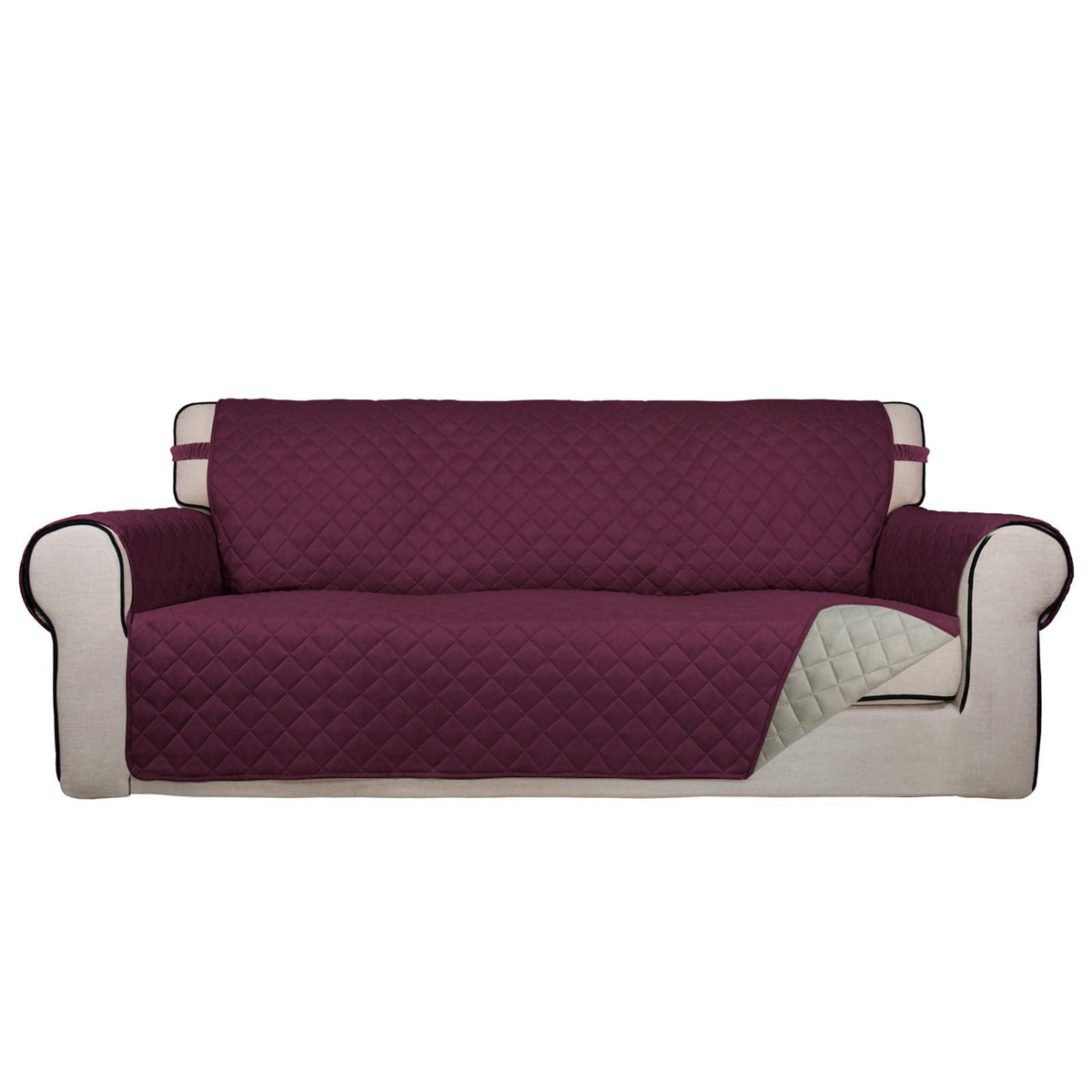 Reversible Quilted Couch Covers for Dogs Oversized Sofa Cover 78”