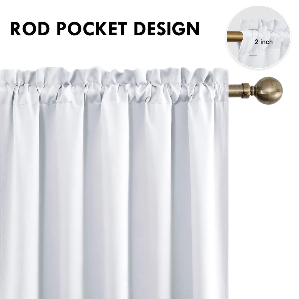 Wide Blackout Curtains for Living Room 70 x 84 Inch Long 2 Panels
