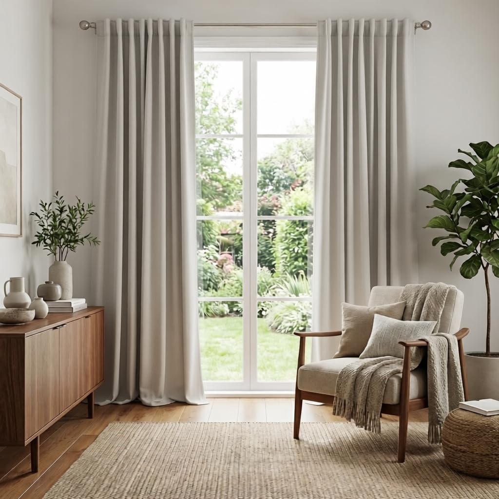 Extra Long Curtains for Living Room 108 inches Extra Long (2 Count)