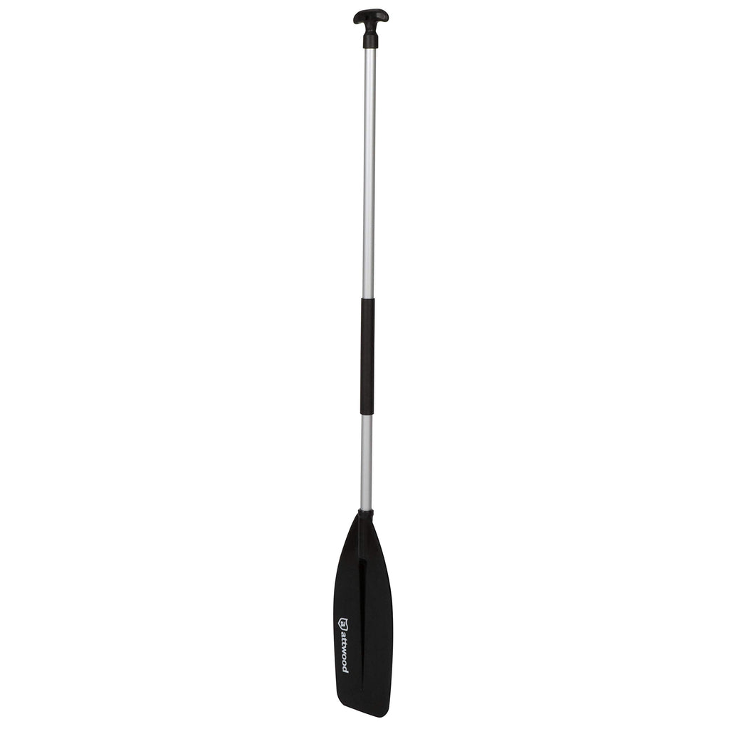 Attwood 11765-1 Canoe Paddle, Aluminum and Plastic, 5-Feet Long, Black Blade, Ergonomic Grip