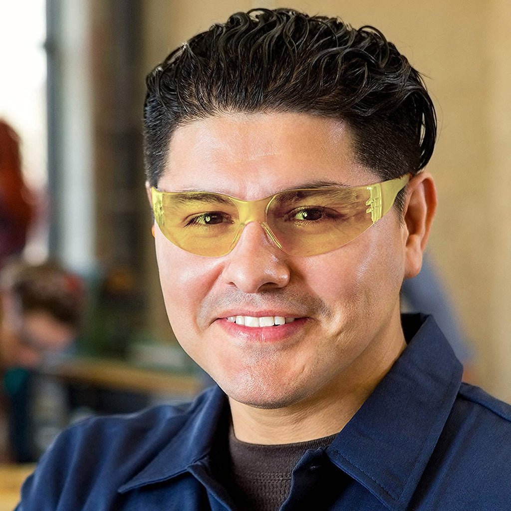 Yellow Safety Glasses (12 Count)