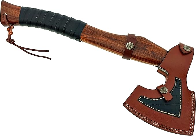 Carbon Steel Blade Viking Axe Hatchet Tomahawk Hunting Knife Camping Outdoor. SM144