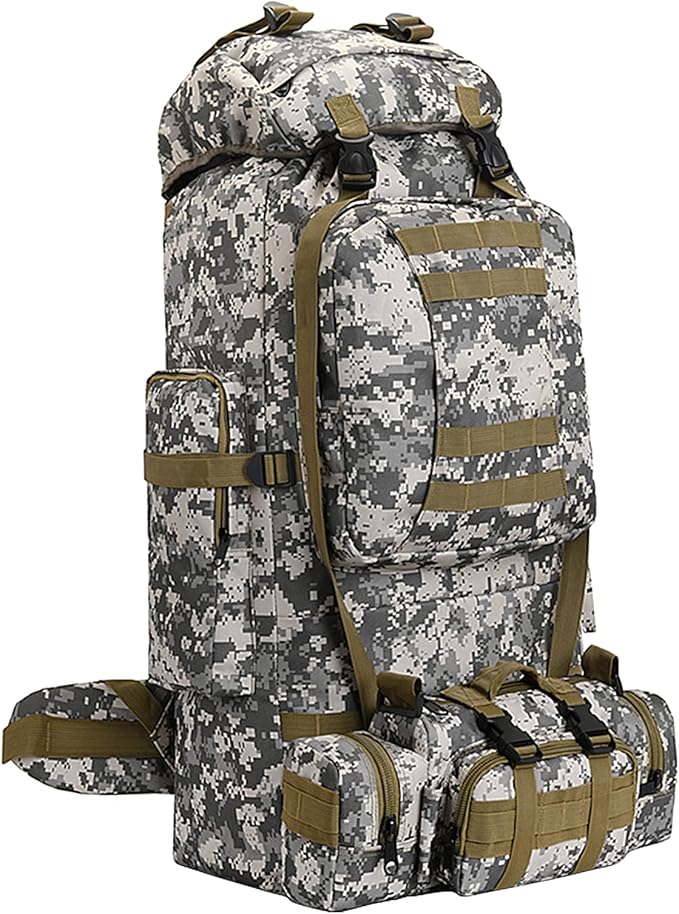 King'sGuard 100L Camping Hiking Backpack Molle Rucksack Military Camping Backpacking Daypack