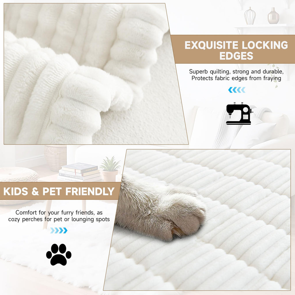 Washable Couch Covers for 3 Cushion Sofa Non Slip Pet Dog Sofa Cover (9 Ounce)