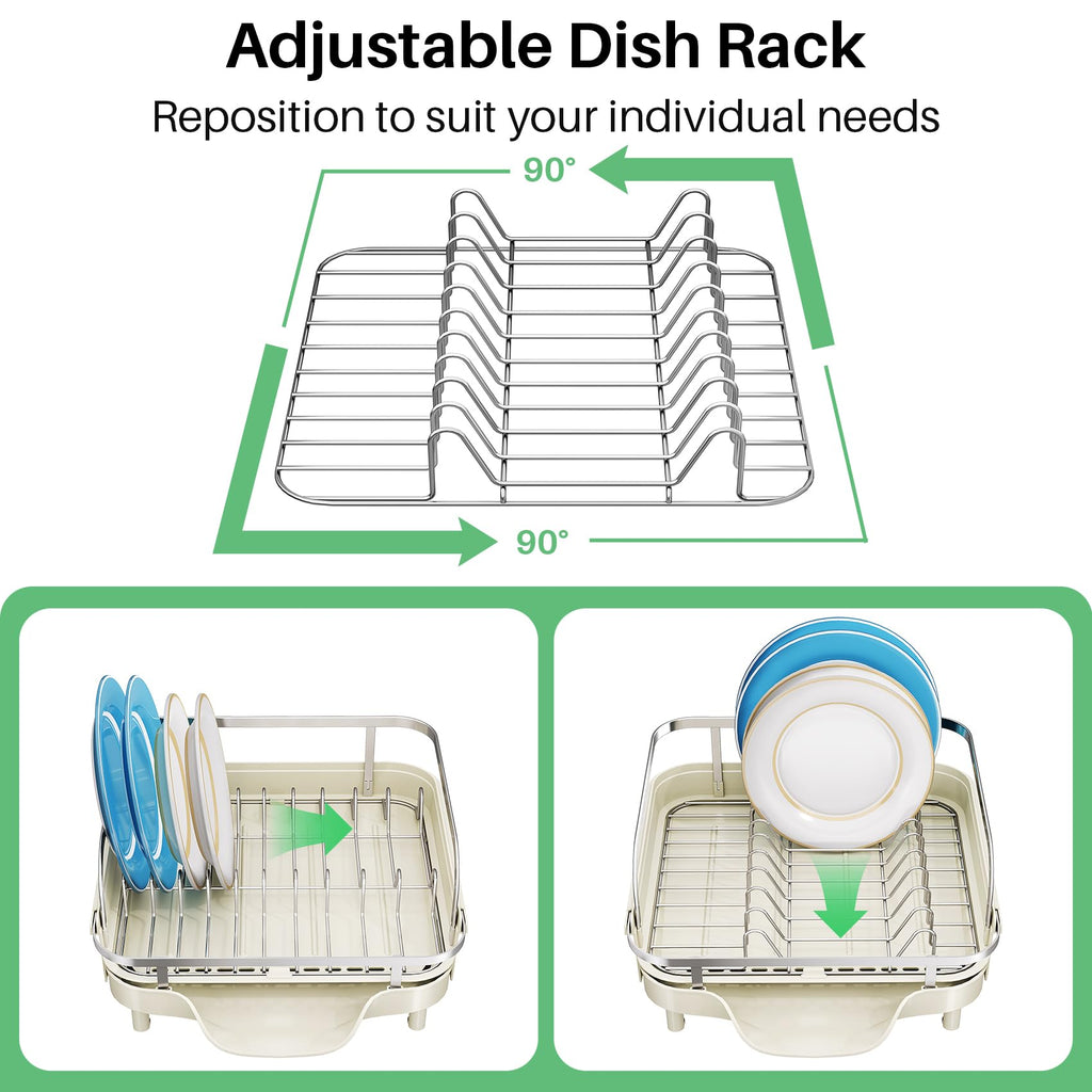 Expandable Dish Drying Rack for Kitchen Counter