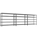 55.5" W Storage Shelves 3200LBS Wire Shelving Unit 5 Tier Metal Shelving Heavy Duty Garage Shelving Metal Shelves for Storage Rack Adjustable Pantry Shelf (3 Count)