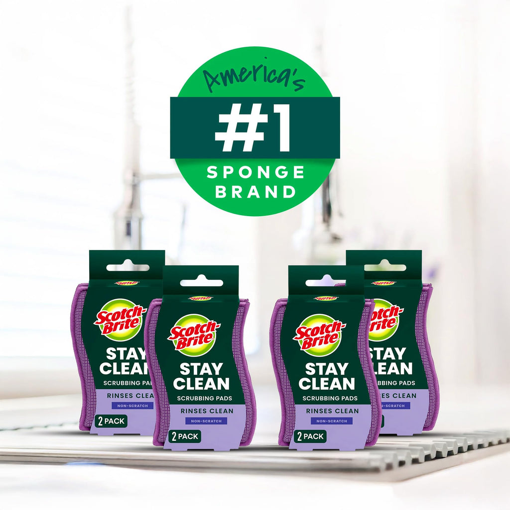 Scotch Brite Dobie Stay Clean Scrubbers (8 Count)