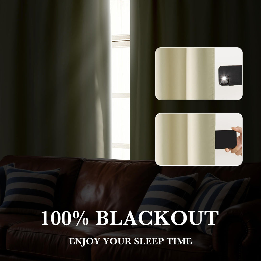100% Blackout Basement Curtains 30 inches Long (2 Count)