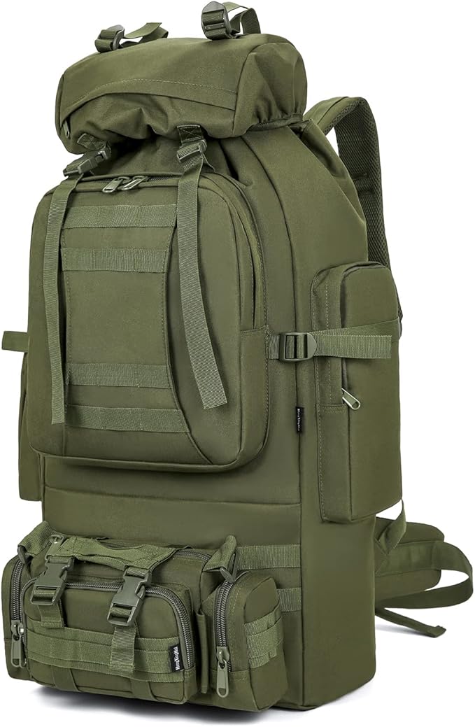King'sGuard 100L Camping Hiking Backpack Molle Rucksack Military Camping Backpacking Daypack