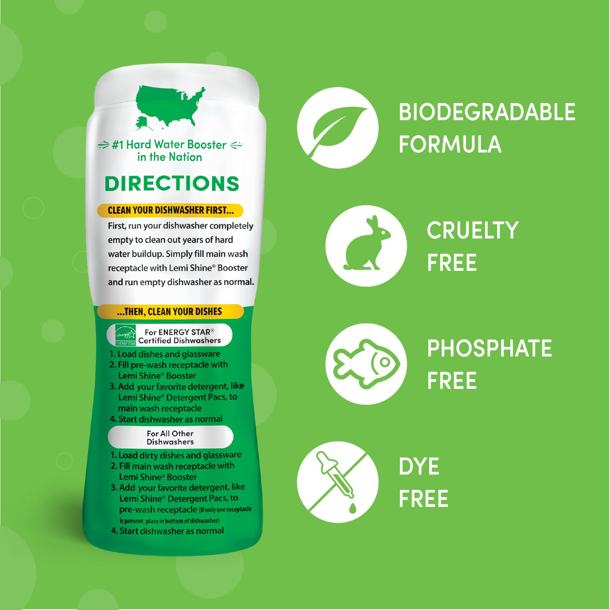 Natural Dish Detergent Booster (80 Ounce)