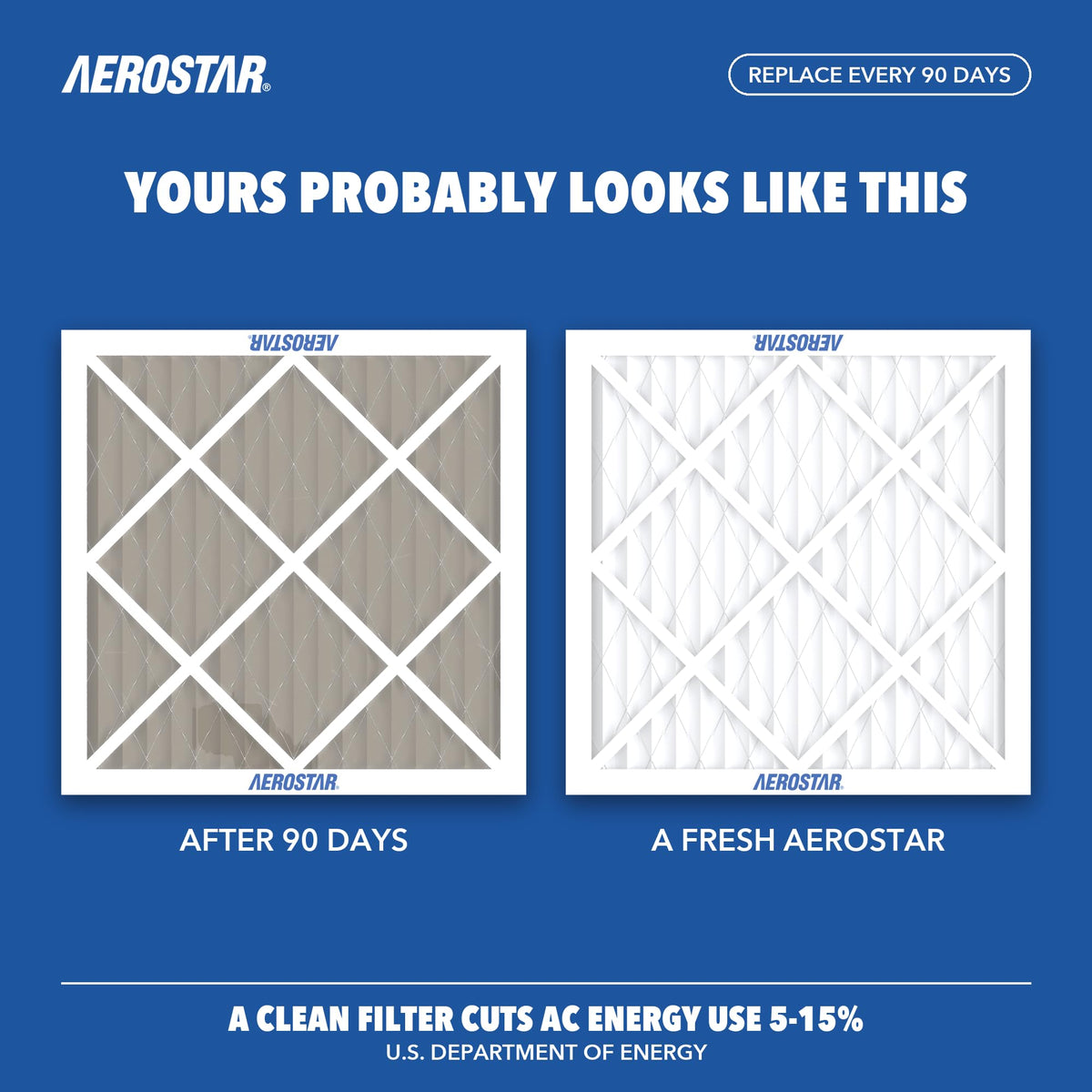 Air Filter 25x25x1 MERV 11 AC Filter (6 Count)