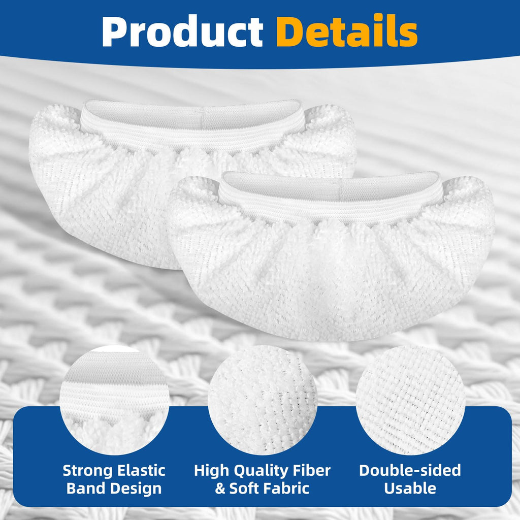 8 Pack Microfiber Steamer Cloth Covers for Steam Mop and Cleaner (8 Count)