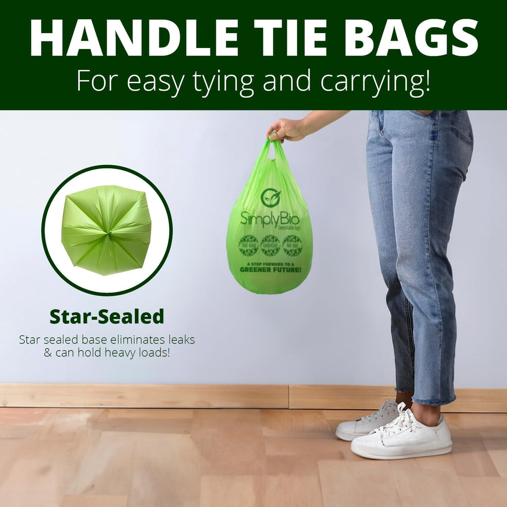 3 Gallon Compostable Trash Bags (80 Count)