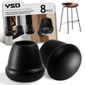 1" Heavy Duty Rubber Chair Leg Caps (8 Count)