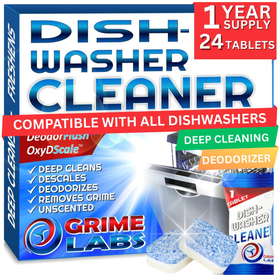 Washing Machine & Dishwasher Cleaner Tablets Bundle (48 Count)