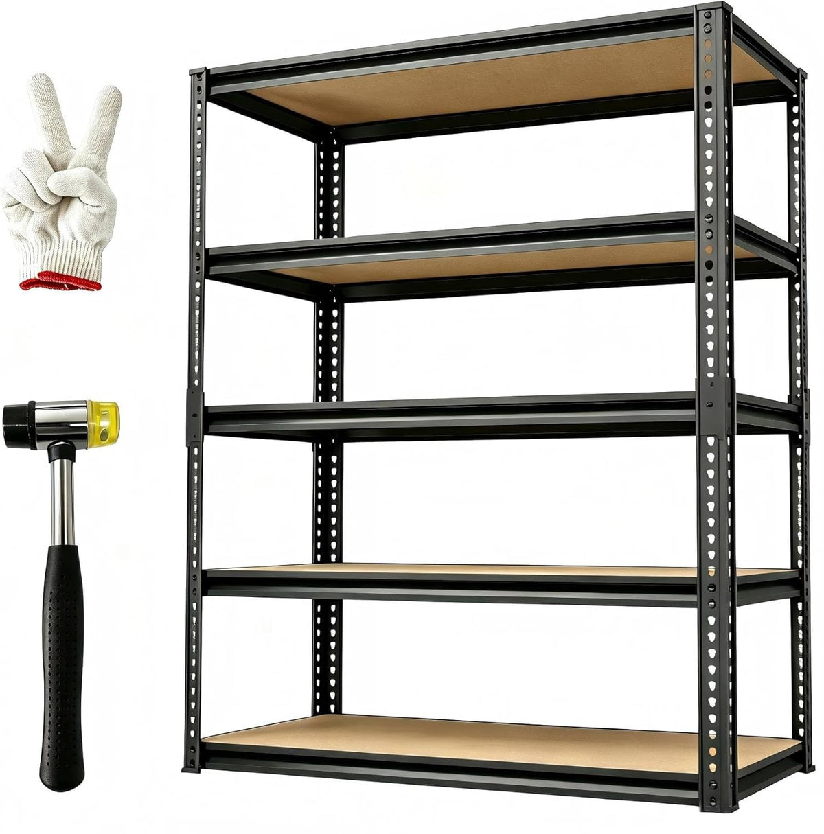 2025LBS Storage Shelves Heavy Duty 5 Tier Garage Storage Shelves