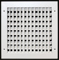 HVAC Premium 12" X 10" Adjustable AIR Supply Diffuser - HVAC Vent Cover Sidewall or Ceiling - Grille Register - High Airflow - White [Outer Dimensions: 13.75" w X 11.75" h]