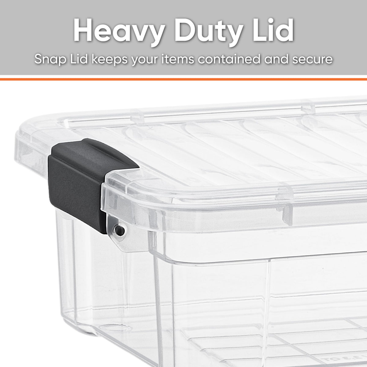 11 Quart Clear Plastic Storage Boxes with Lids (3 Count)