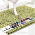 Muddy Mat® AS-SEEN-ON-TV Highly Absorbent Microfiber Door Mat and Pet Rug, Non Slip Thick Washable Area and Bath Mat Soft Chenille for Kitchen Bathroom Bedroom Indoor and Outdoor - Yellow 48" x 72"