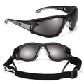 Safety Glasses Anti Fog Scratch Resistant ANSI Z87.1 CE Protective Eyewear with Foam Gasket Adjustable Strap